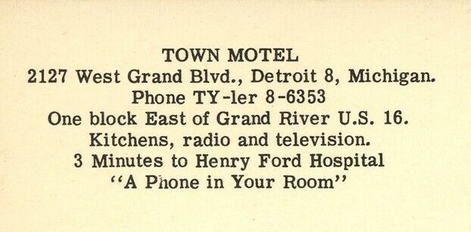 Town Motel - Old Postcard (newer photo)